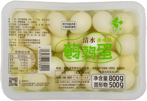 清水鵪鶉蛋800g（固形物500g）